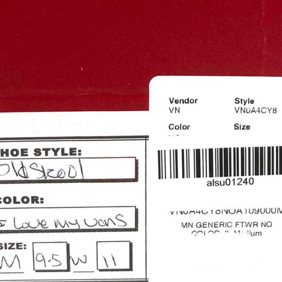 VANS Old Skool Skate Shoes Men Suede Black White Canvas Low Top Custom Alsu01240 - Picture 2 of 11